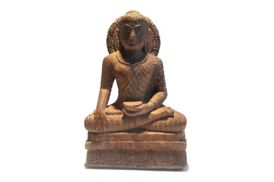 12 inches Sandstone Buddha Statue