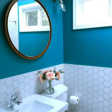 San Anselmo Hills Guest Bathroom
