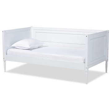 Modern and Contemporary White Finished Wood Daybed