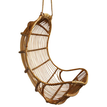 Hanging Bamboo Scoop Chair