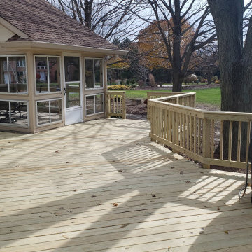 Re-Deck with Pressure Treated Pine & add solid skirting in Hawthorne Woods, IL
