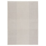 Jaipur Living - Jaipur Living Xavi Stripes Taupe/Light Gray Area Rug, 2'6"x8' - The simple and stylish Aura collection boasts a complementary mix of neutral tones combined with modern, linear motifs. The versatile Xavi rug grounds any space with a ticking line pattern and hues of light gray and cream. Soft and lustrous, this chameleon-like design emulates the timeless look of a hand-knotted rug, but in an accessible polyester and viscose power-loomed quality.