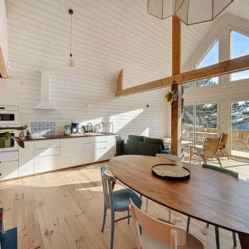 Maison en bois bord de mer