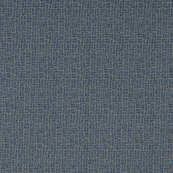 Navy Blue Cobblestone Contract Grade Upholstery Fabric By The Yard