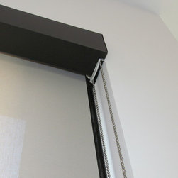 Motorized Sunscreen Roller Shades - Transitional Home - Oakville - Roller Shades