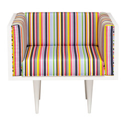 Midcentury Modern Chair w/ Stripes - Armchairs And Accent Chairs