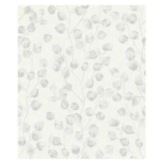 Advantage Rainey Dove Stucco Texture Wallpaper, White