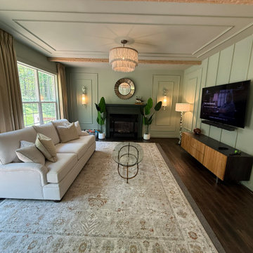 Timeless Comfort: A Traditional Living Room Designed for Elegance & Durability