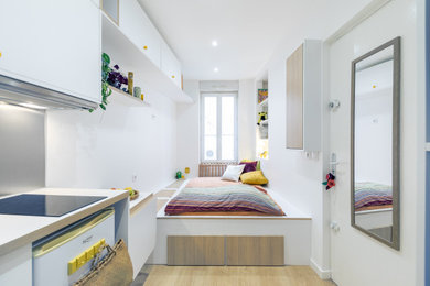 Idées déco pour une chambre scandinave.
