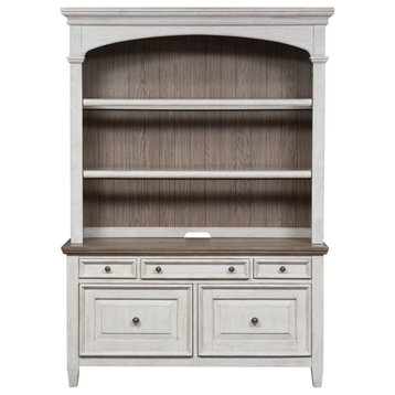 Heartland White Credenza & Hutch