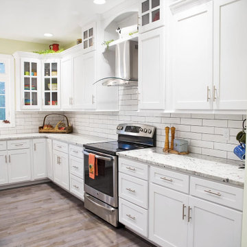White Modern Farmhouse Kitchen