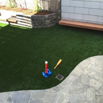 Private Sports Yard in the Sunset