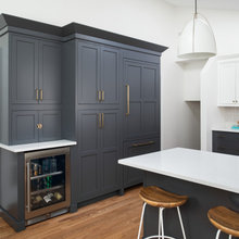 Pantry Wall W Fridge In Cabinet