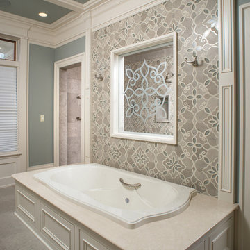 Superior master suite bath and dressing rooms