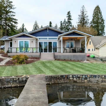 (Custom Home) The New Lake House with Old Sentimental Materials