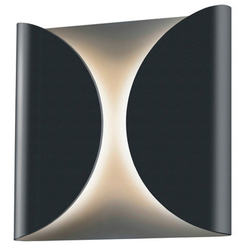 Sonneman 2710-WL Inside-Out Folds 1 Light 8"W Compliant LED - Textured Gray