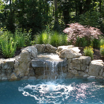 Private XL hot tub and landscape.
