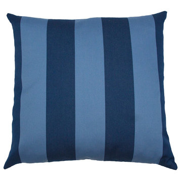Bahamas Stripe Blue 12x24 Pillow
