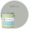 ColorSpot Eggshell Interior Paint Sample, Metal .03,  8-oz