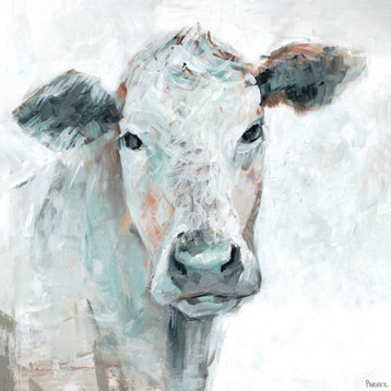 "Cow Groove" Painting Print on Wrapped Canvas, 24"x24"