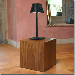 Walnut Cube Table - Side Tables And End Tables