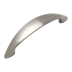 Cosmas - Cosmas 6003-96SN Satin Nickel Cabinet Pull, 3-3/4" Hole Centers, Set of 5 - Cabinet And Drawer Handle Pulls