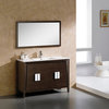 Fine Fixtures Imperial II Collection, Ebony Wave, 48", Vanity With Mirror