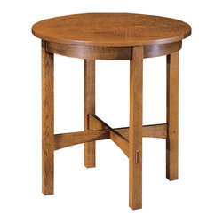 Stickley Round Lamp Table 89/91-536 - Side Tables And End Tables