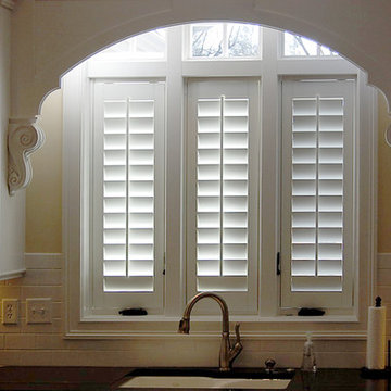 Interior shutters with 3 1/4" louvers