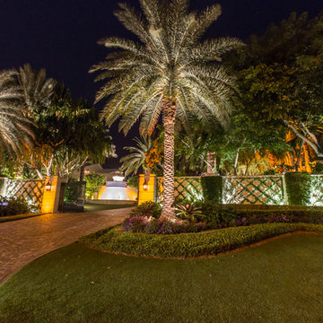 Ocean Front Landscape Lighting, FL Estate