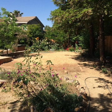 Bocce court installation and garden enhancement