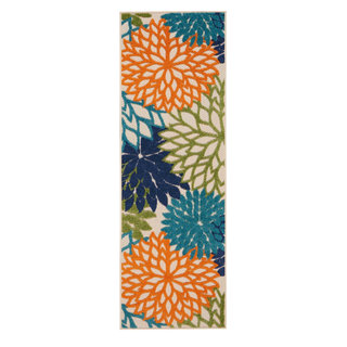 Nourison Aloha Outdoor Rug, 6' Runner - Contemporary - Outdoor Rugs ...