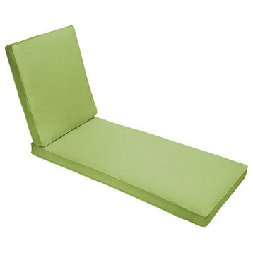 Mozaic Home Apple Green Outdoor/Indoor Chaise Lounge Cushion, 78"x21"x3"