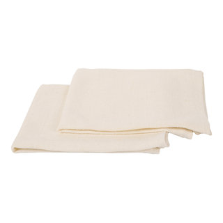 Set of 4 Linen Wash Cloths Waffle Sea Foam - LinenMe