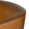 Mila Ontario Camel Leather Swivel Chair