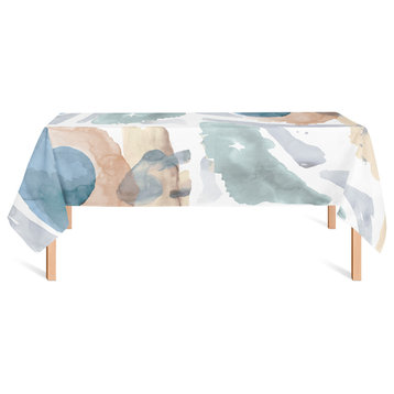 Watercolor Abstract 58x102 Tablecloth