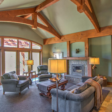 Rustic Style and Chamfered Timbers in Morgan, Washougal, WA