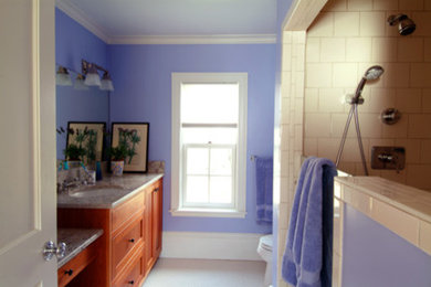 Inspiration for an eclectic home design remodel in Boston
