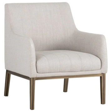 Allyson Lounge Chair - Beige Linen