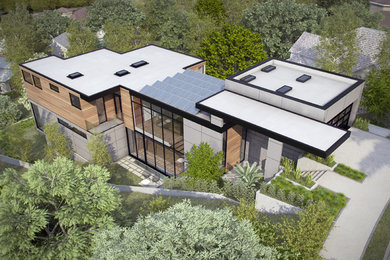 Example of a large trendy exterior home design in San Francisco
