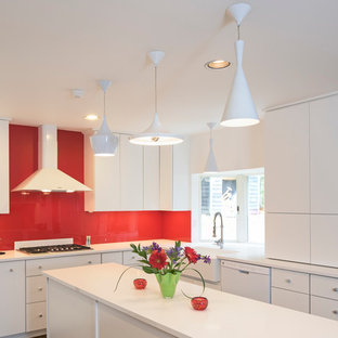 Lake Placid Contemporary White Kitchen