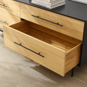 Santa Cruz 4 Drawer Double Dresser, Wheat