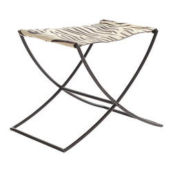 FOLDING COWHIDE STOOL - Armchairs And Accent Chairs