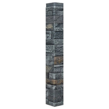 Faux Stone Wall Panel - DURANGO, Eclipse, 48in Outside Corner