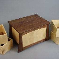 Walnut and Curly Maple Keepsake Box - Furniture