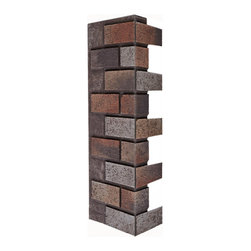 176-33-NEW YORK BRICK CORNER - 33"H X 8"W X 3/4"D - Wall Panels