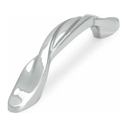 Cosmas - Cosmas 9009CH Polished Chrome Twist Cabinet Pull - Cabinet And Drawer Handle Pulls