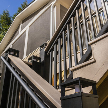 Deck Resurface and Screened-In Porch Build with Timbertech LED Lantern Post Caps