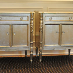 Silver leaf night stands - Side Tables And End Tables