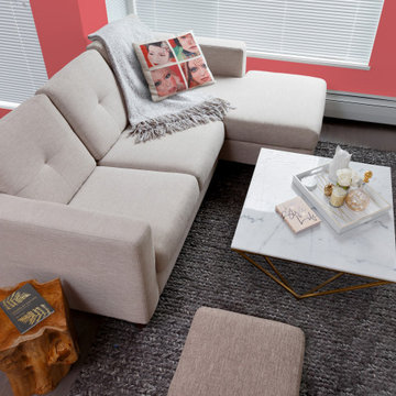 Small space corner sectional